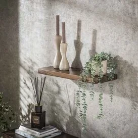 Wandplank Como massief acaciahout bruin 60 cm