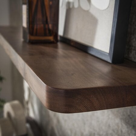 BelaLuz Modern landelijke wandplank Como massief acaciahout bruin 60 cm