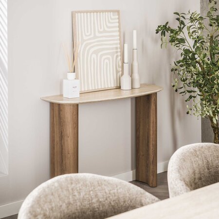 BelaLuz Modern Japandi haltafel Romano 3D travertinlook
