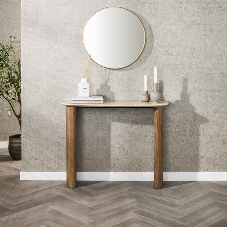 BelaLuz Modern Japandi haltafel Romano 3D travertinlook