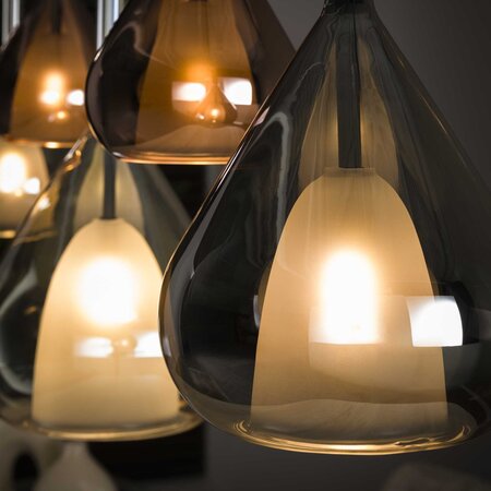 BelaLuz Modern design hanglamp Talin 5-lichts zwart
