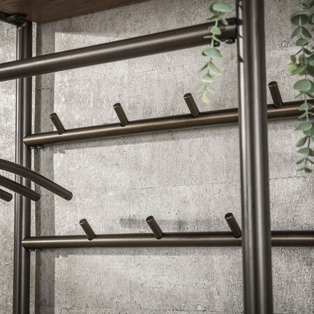 BelaLuz Landelijk moderne garderobemeubel Lema 70 cm drift brown
