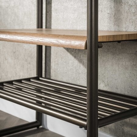 BelaLuz Landelijk moderne garderobemeubel Lema 70 cm drift brown