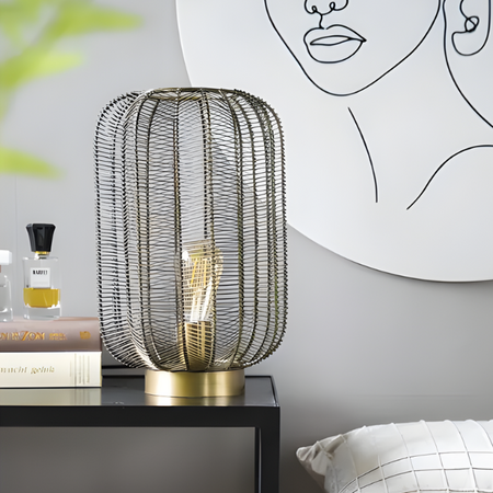 By-Boo Industriële tafellamp Carbo 1-lichts brons