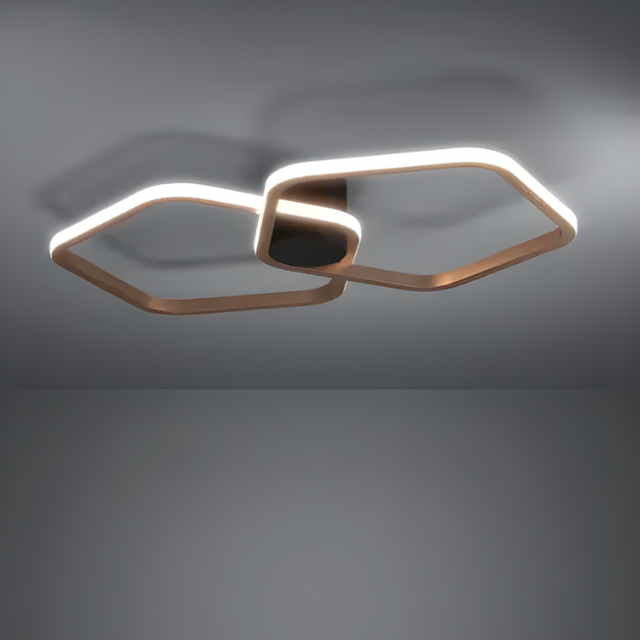 Plafondlamp Estrella 2-lichts brons