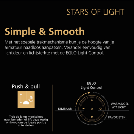Stars of Light Modern design hanglamp Riaza 1-lichts wit Ø83 cm