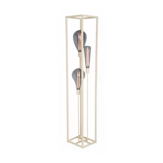 Vloerlamp Palco 3-lichts crème 160 cm