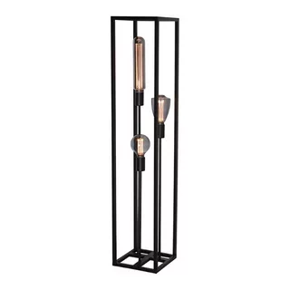Vloerlamp Palco 3 lichts zwart 120 cm