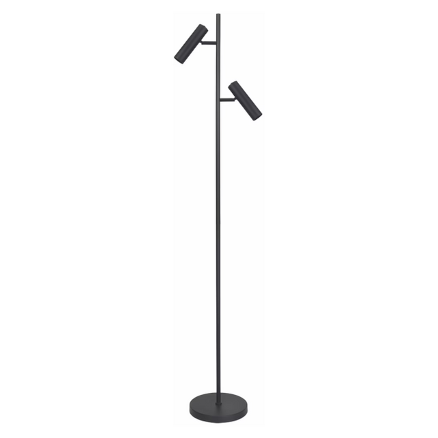 Vloerlamp Undici 2-lichts zwart
