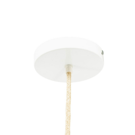 By-Boo Landelijke Ibiza stijl hanglamp Reb 1-lichts crème
