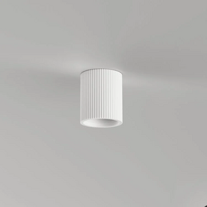 Artdelight Moderne plafondlamp Toulouse 1-lichts ribbel overschilderbaar gips