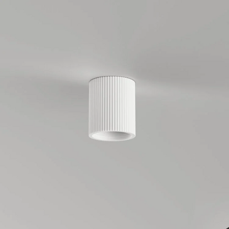 Artdelight Moderne plafondlamp Toulouse 1-lichts ribbel overschilderbaar gips