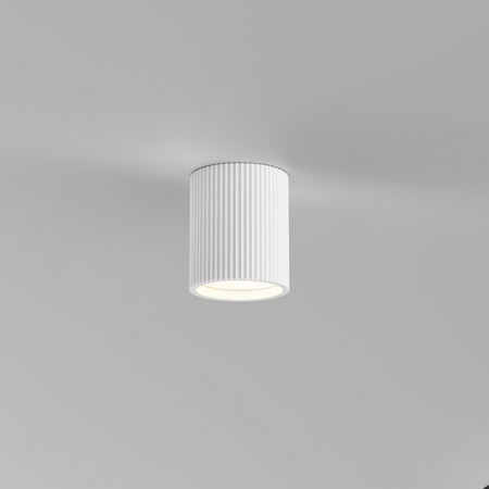 Artdelight Moderne plafondlamp Toulouse 1-lichts ribbel overschilderbaar gips