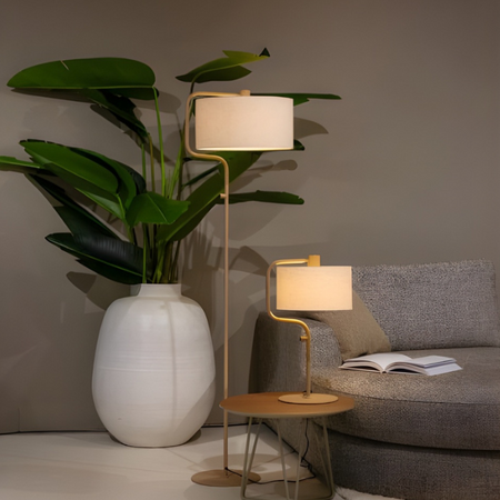 ETH Modern Scandinavische tafellamp Jacqueline 1-lichts crème