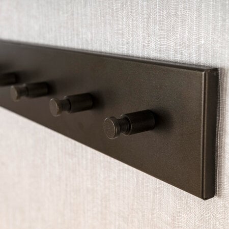 BelaLuz Modern industriële kapstok Brim 6 haken drift brown