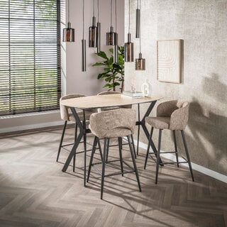 Bartafel Romano travertin deens ovaal 140 cm
