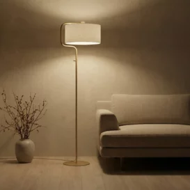 Vloerlamp Jacqueline 1-lichts crème