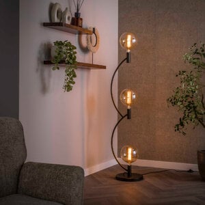 BelaLuz Modern design vloerlamp Balloon 3-lichts Sienna brown