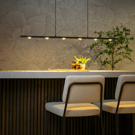 Hanglamp Jake 6-lichts zwart