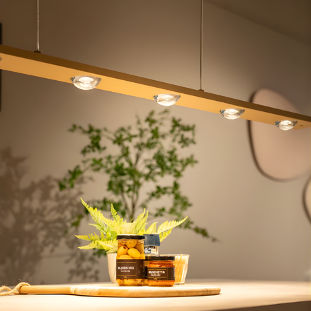 ETH Modern Scandinavische hanglamp Jake 6-lichts crème