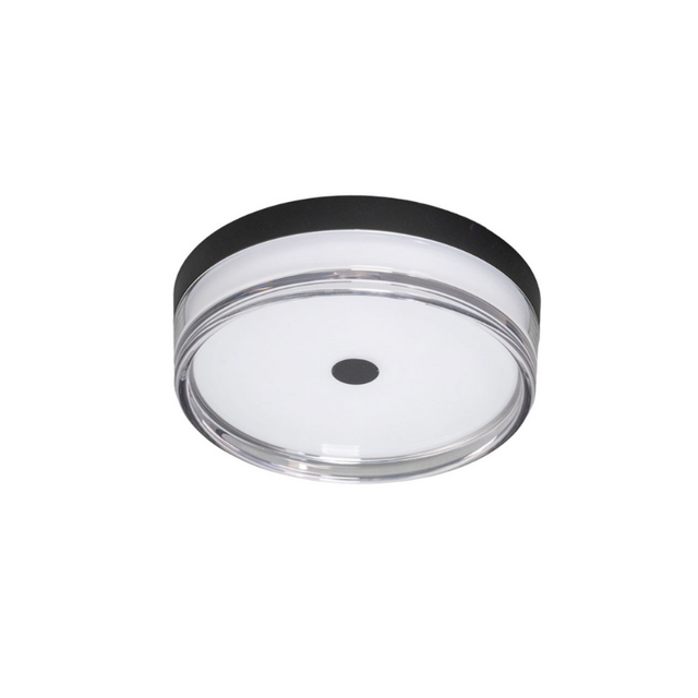 Plafondlamp Jill 1-lichts zwart IP44 Ø23 cm