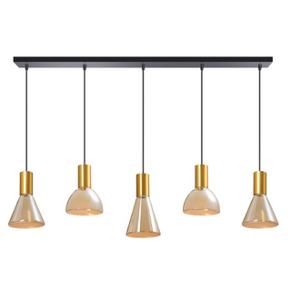 Hanglamp Lisa 5-lichts messing