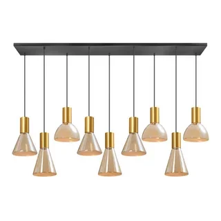 Hanglamp Lisa 9-lichts messing