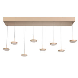 Hanglamp Desiree 8-lichts zand