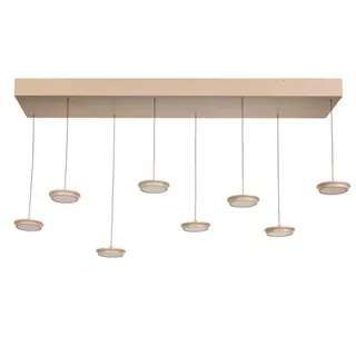 Hanglamp Desiree 8-lichts zand