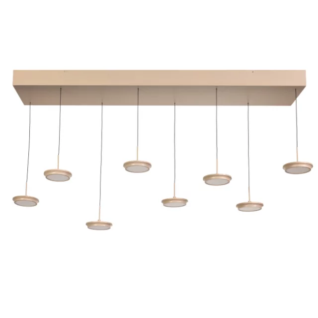 Hanglamp Desiree 8-lichts zand