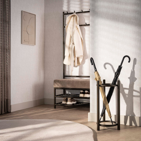 BelaLuz Modern chique paraplubak Nala rond drift brown