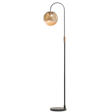 ETH Hotel chique design vloerlamp Yvonne 1-lichts brons
