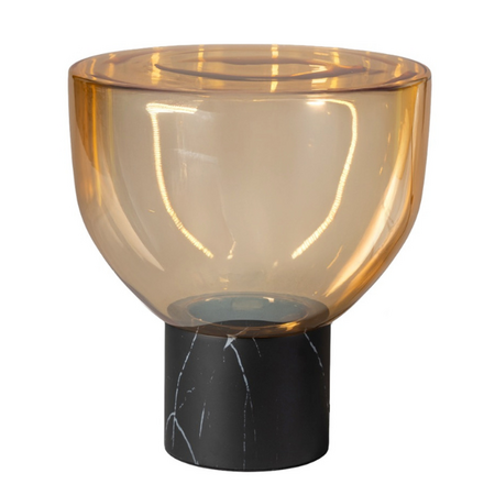 ETH Modern hotel chique tafellamp Lana 1-lichts small amber