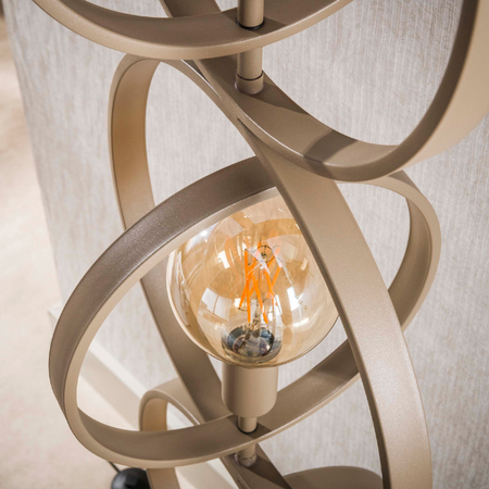 BelaLuz Modern Japandi vloerlamp Ozon 4-lichts beige