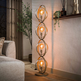 Vloerlamp Ozon 4-lichts beige