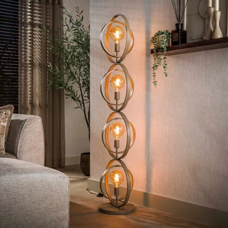 Vloerlamp Ozon 4-lichts beige