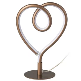 Tafellamp Lovie 1-lichts anodic brown