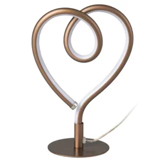 Tafellamp Lovie 1-lichts anodic brown