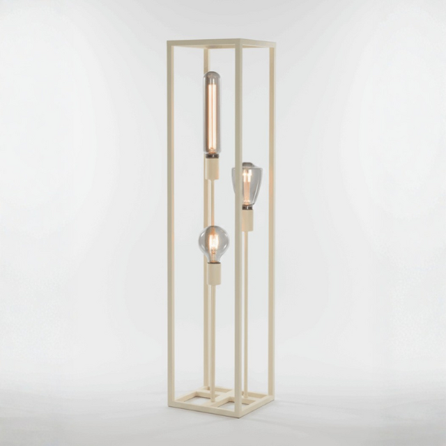 Vloerlamp Palco 3-lichts 120 cm crème