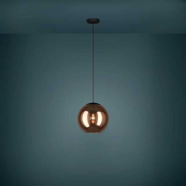 Hanglamp Cordoba 1-lichts koper Ø30 cm