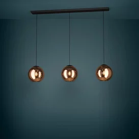 Hanglamp Cordoba 3-lichts koper