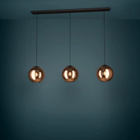 Stars of Light Moderne hanglamp Cordoba 3-lichts koper