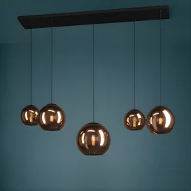 Hanglamp Cordoba 5-lichts koper