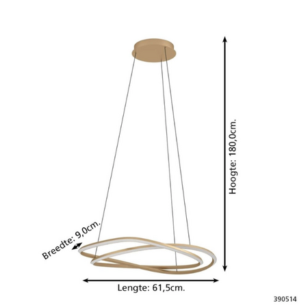 Stars of Light Hotel chique design hanglamp Guntin 2-lichts brons