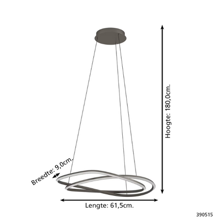 Stars of Light Modern design hanglamp Guntin 2-lichts grijs