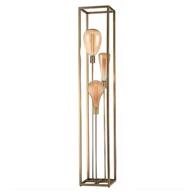 Vloerlamp Palco 3-lichts brons 160 cm