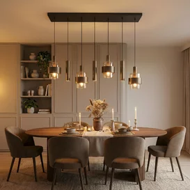 Hanglamp Marrone 7-lichts brons