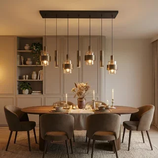 Hanglamp Marrone 7-lichts brons