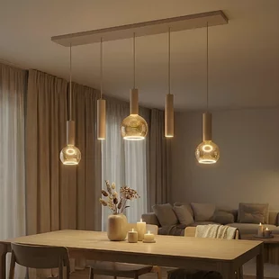 Hanglamp Locarno 5-lichts zand