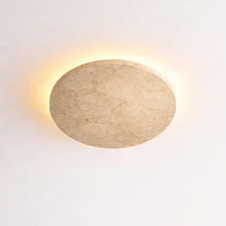 Plafondlamp Alysia 1-lichts travertin 23 cm